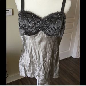 Like new-WHBM -XL Silk Top